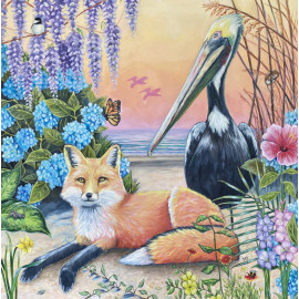 Spirit Animal - The Fox and the Pelican (Print)