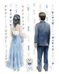 Wedding Commission with Precious Pup